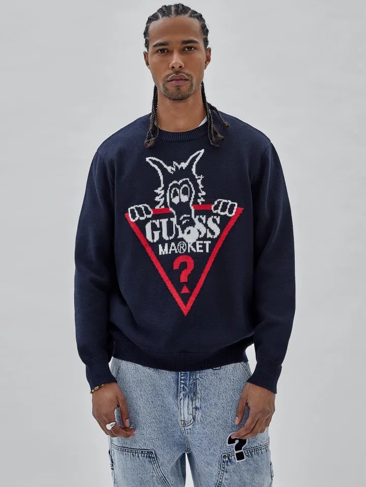 Guess crewneck clearance sweater