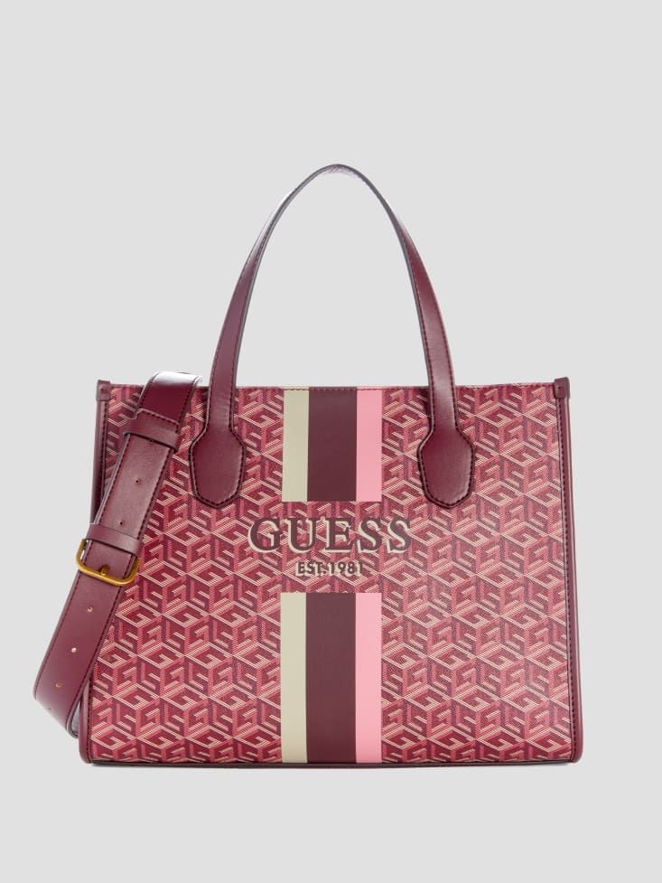 SILVANA G-CUBE 2 COMPARTMENT TOTE – GUESS