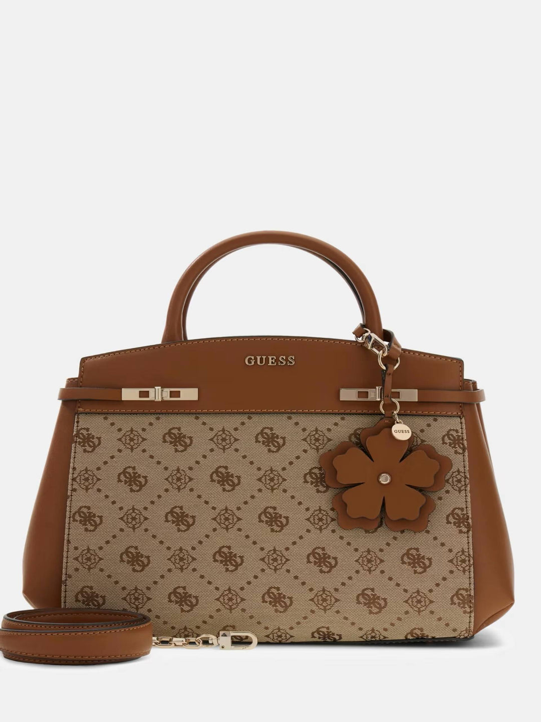 MELINDA LOGO TRIPLE COMPARTMENT SATCHEL BAG