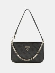 NOELLE LOGO MINI TOP ZIP SHOULDER BAG