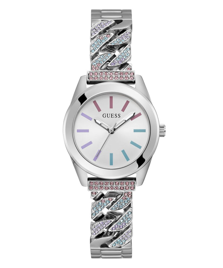 Serena Ladies Silver Tone Analog Watch - Guess?