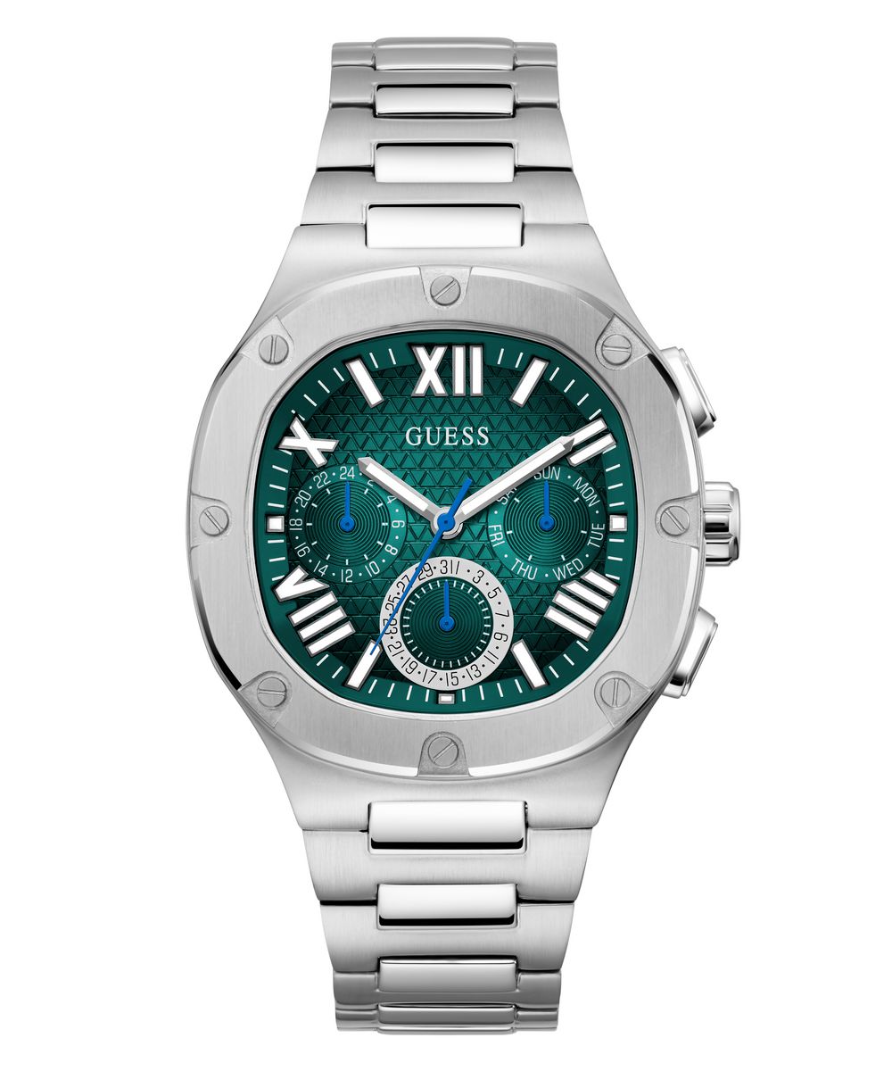 Headline Mens Silver Tone Analog Watch - Guess?