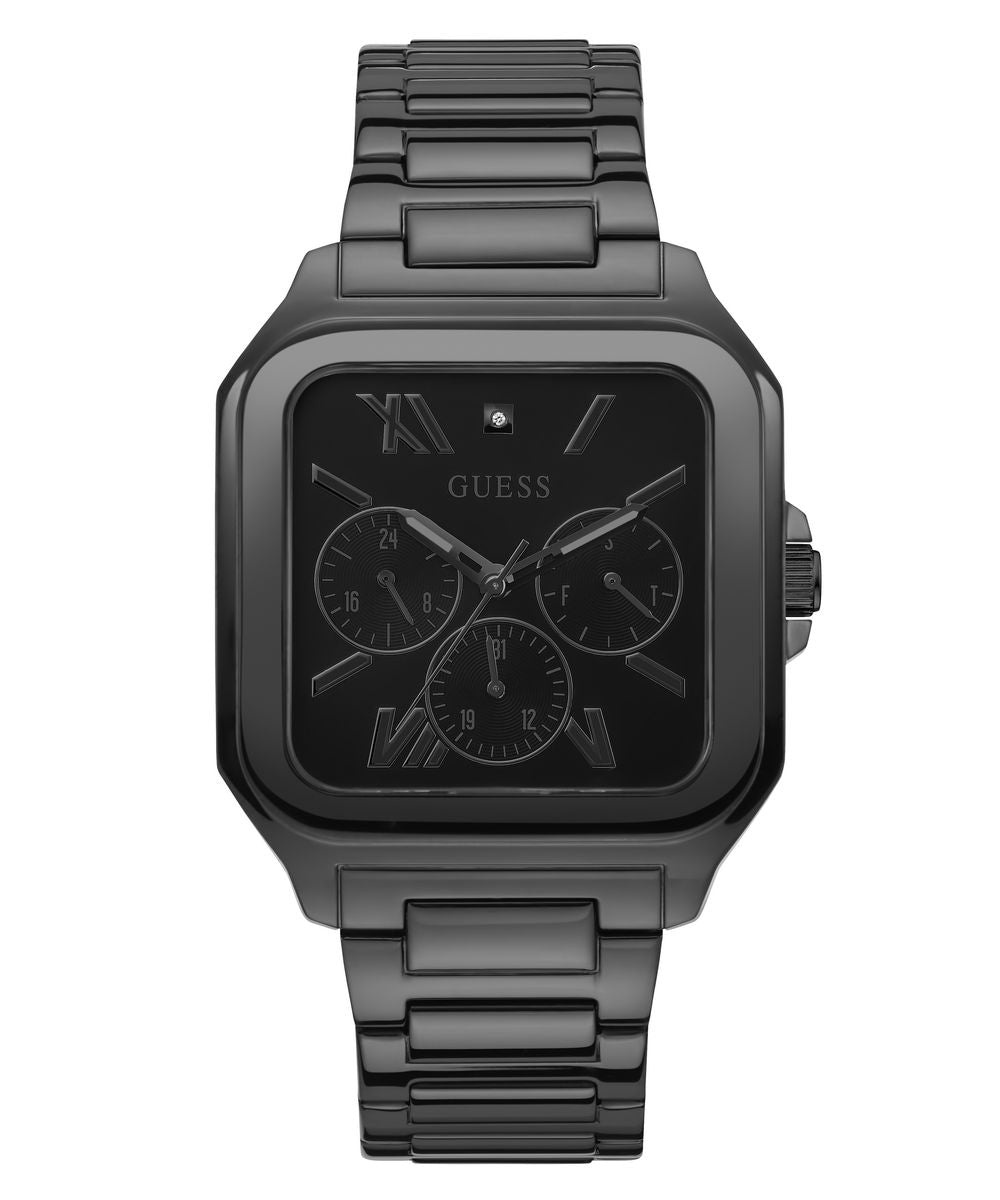 Integrity Mens Black Analog Watch - Guess?