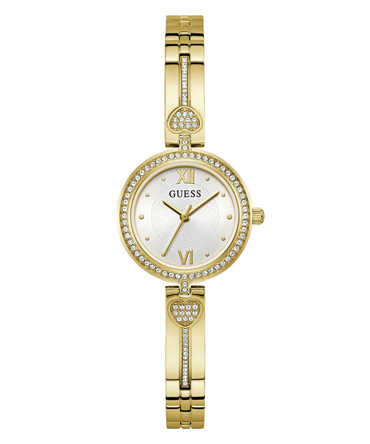 Lovey Ladies Gold Tone Analog Watch - Guess?