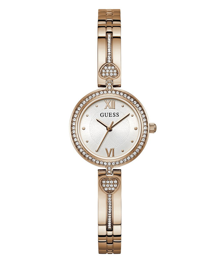 Lovey Ladies Rose Gold Tone Analog Watch - Guess?