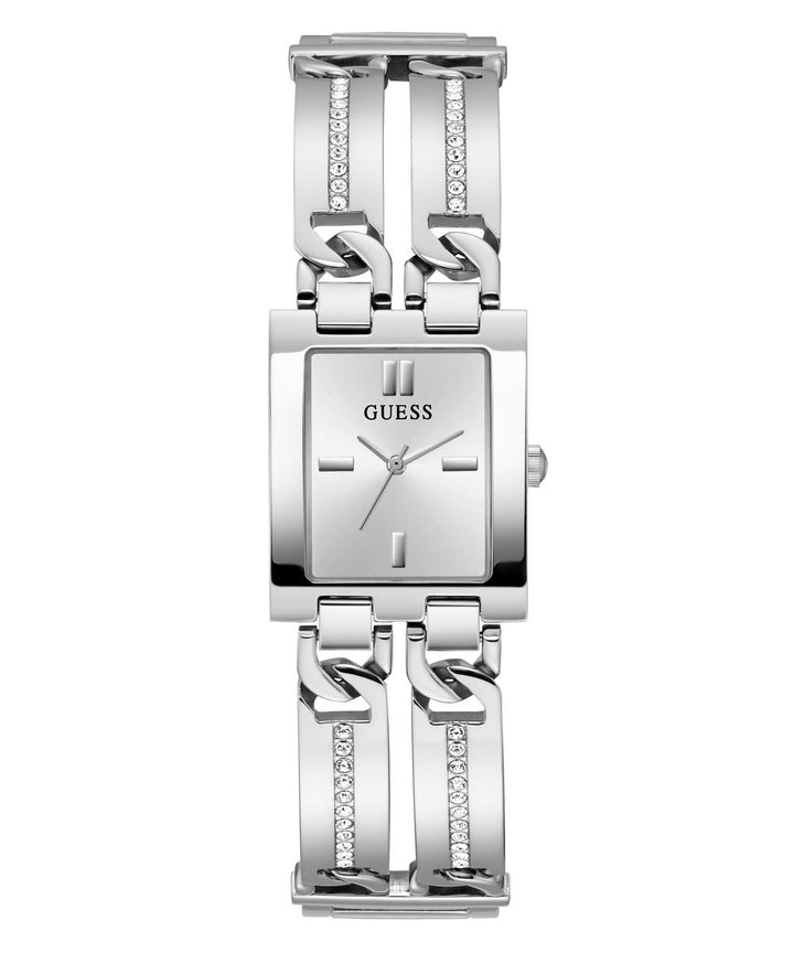 Mod Id Ladies Silver Tone Analog Watch - Guess?