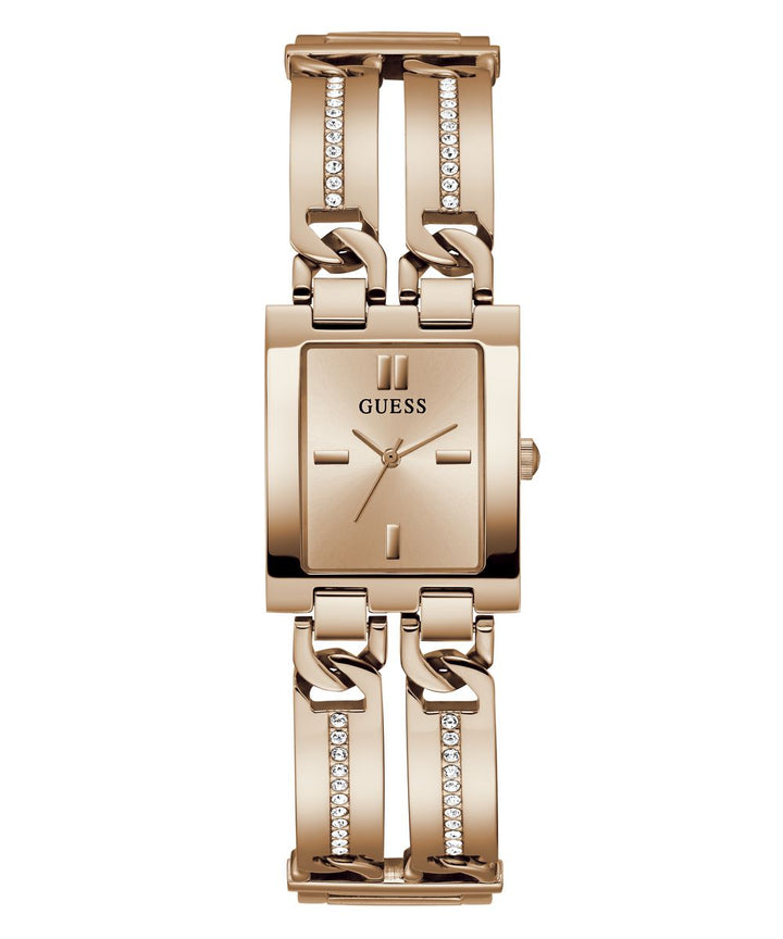 Mod Id Ladies Rose Gold Tone Analog Watch - Guess?