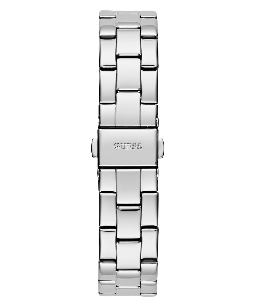 TRI PLAQUE LADIES SILVER TONE ANALOG WATCH