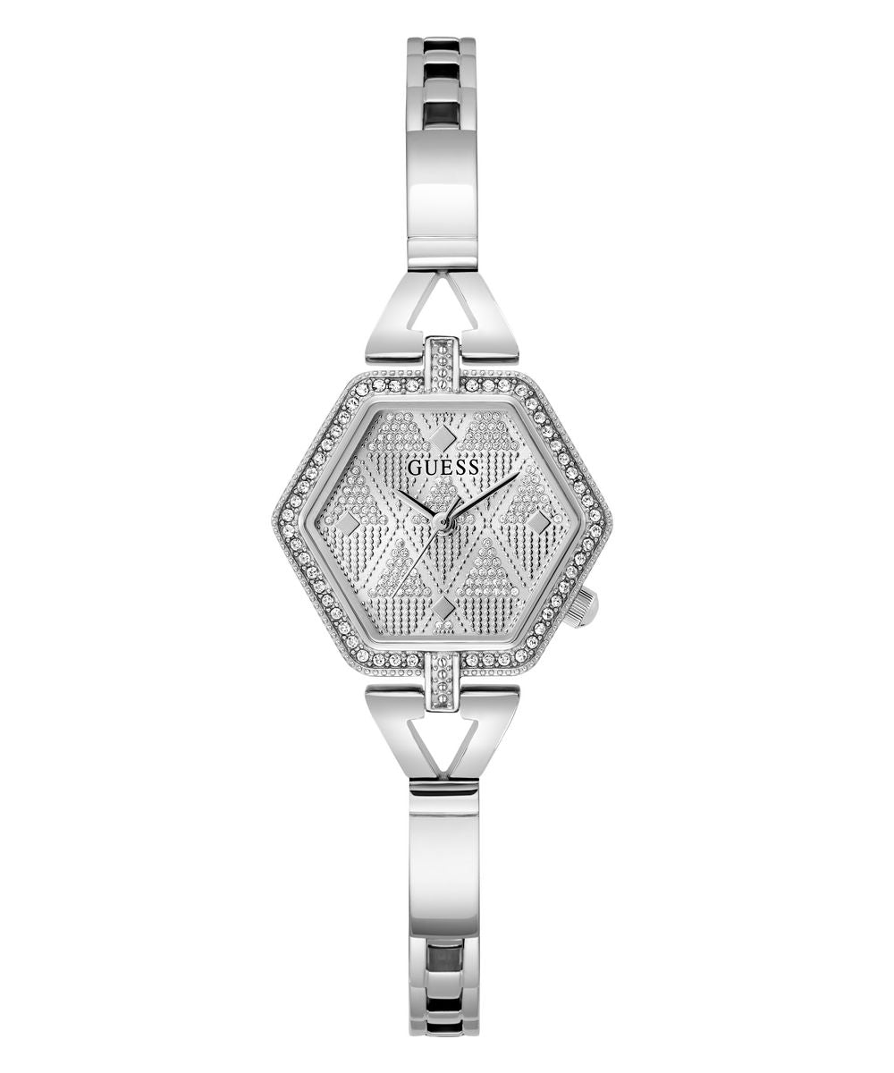 Audrey Ladies Silver Tone Analog Watch - Guess?