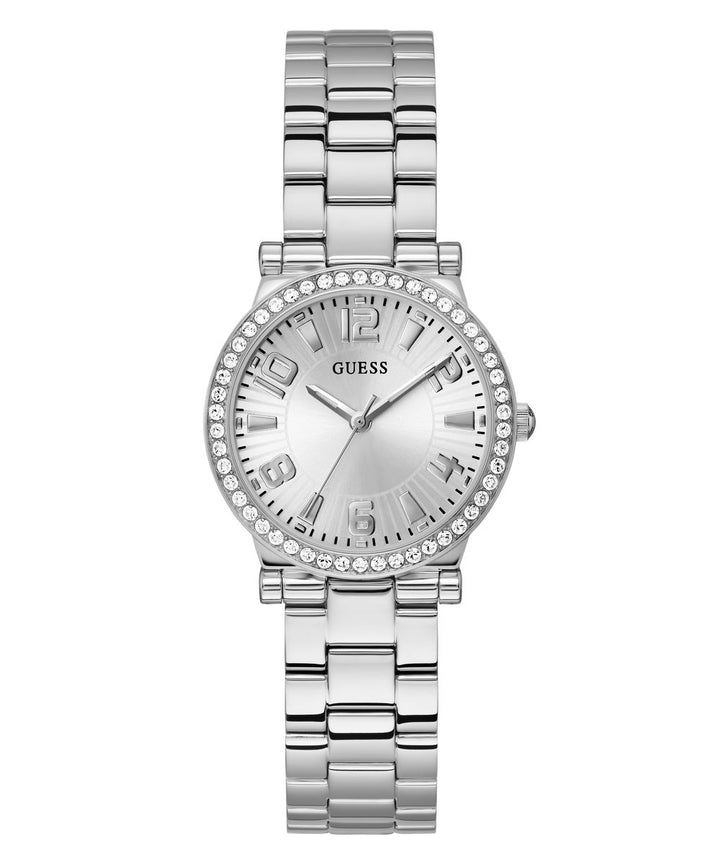 Fawn Ladies Silver Tone Analog Watch - Guess?