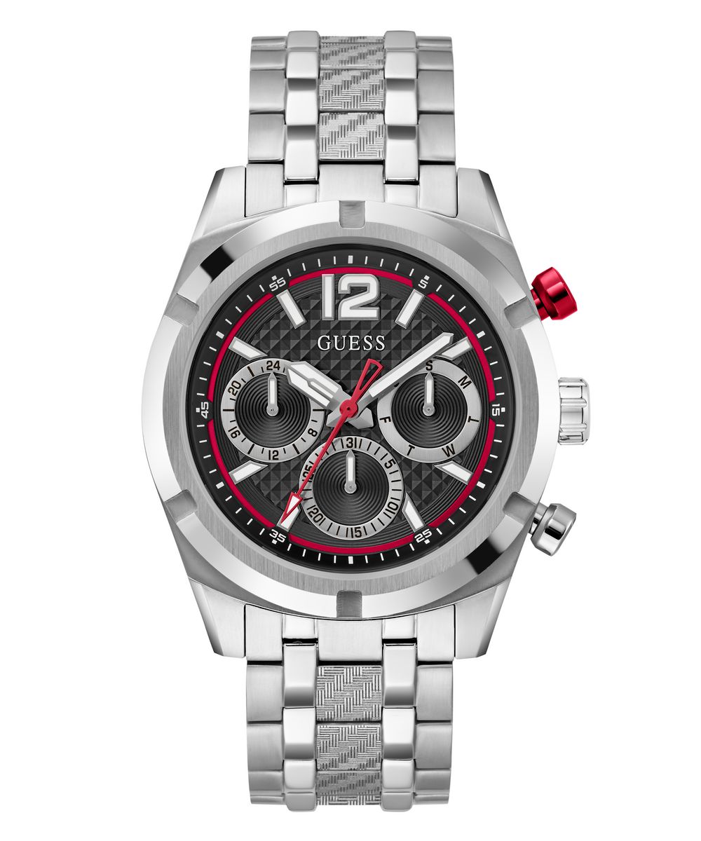 Resistance Mens Silver Tone Analog Watch - Guess?