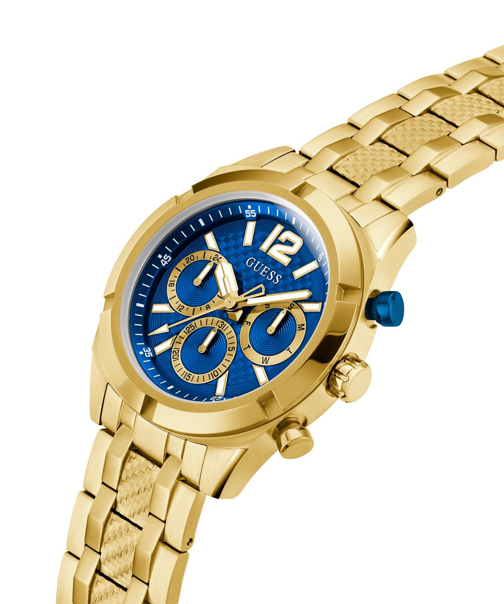 RESISTANCE MENS GOLD TONE ANALOG WATCH