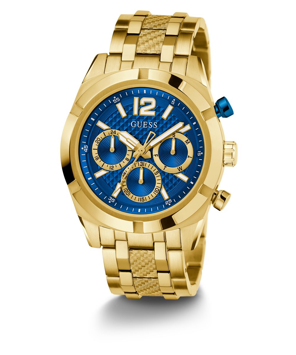 RESISTANCE MENS GOLD TONE ANALOG WATCH