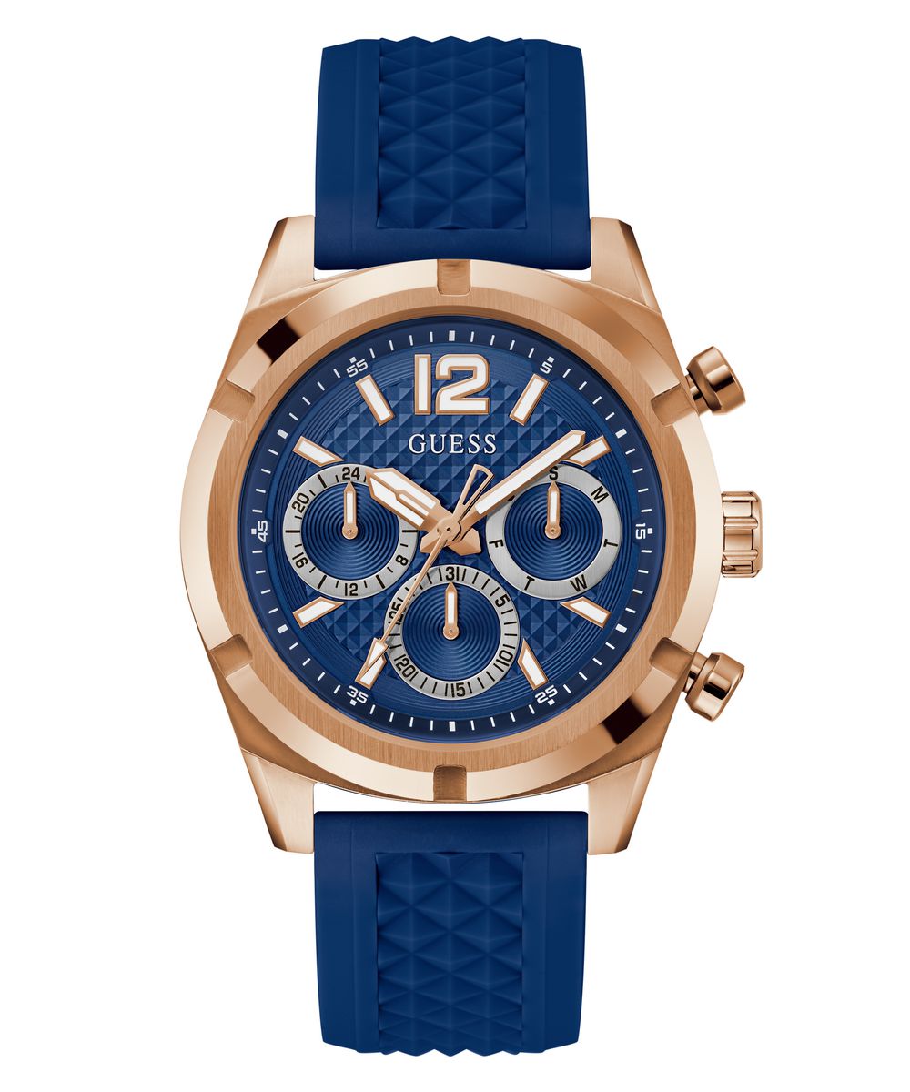 Resistance Mens Blue Analog Watch - Guess?