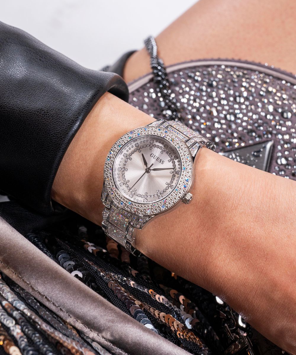 SHOOTING STAR LADIES SILVER TONE ANALOG WATCH