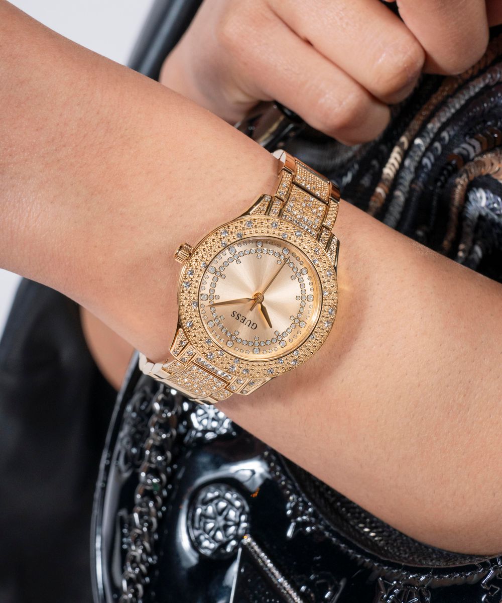 SHOOTING STAR LADIES GOLD TONE ANALOG WATCH