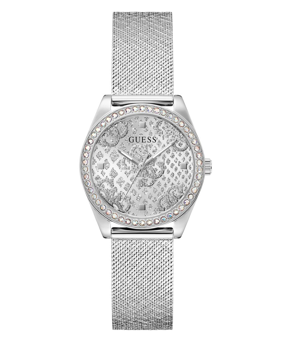 Boa Ladies Silver Tone Analog Watch - Guess?