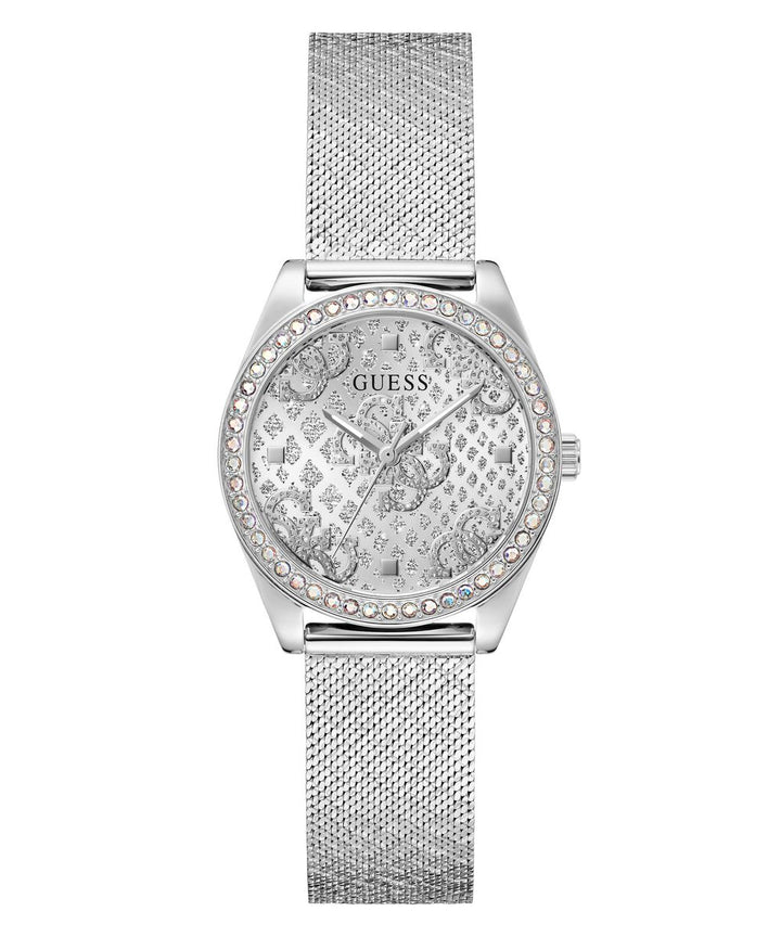 Boa Ladies Silver Tone Analog Watch - Guess?