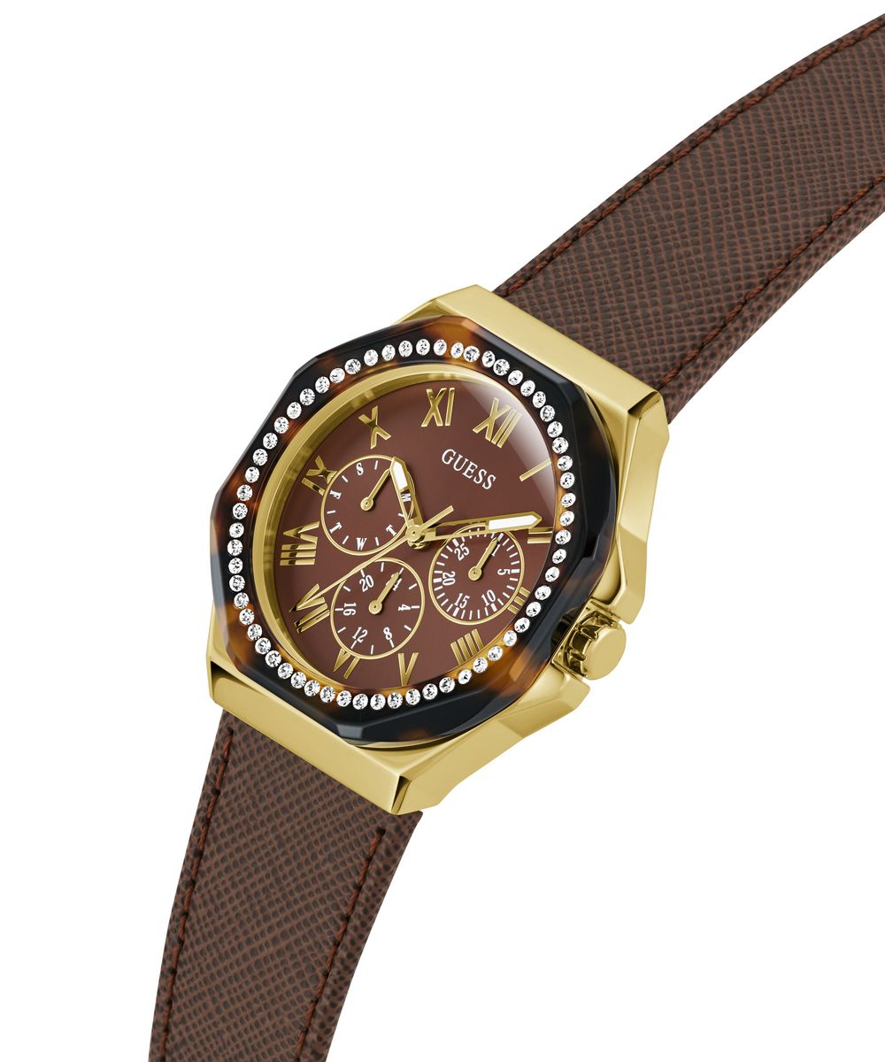 GLAZE LADIES BROWN ANALOG WATCH