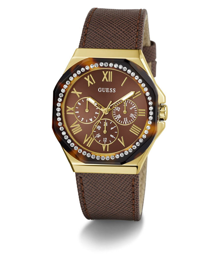 GLAZE LADIES BROWN ANALOG WATCH