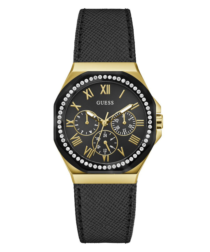 Glaze Ladies Black Analog Watch - Guess?