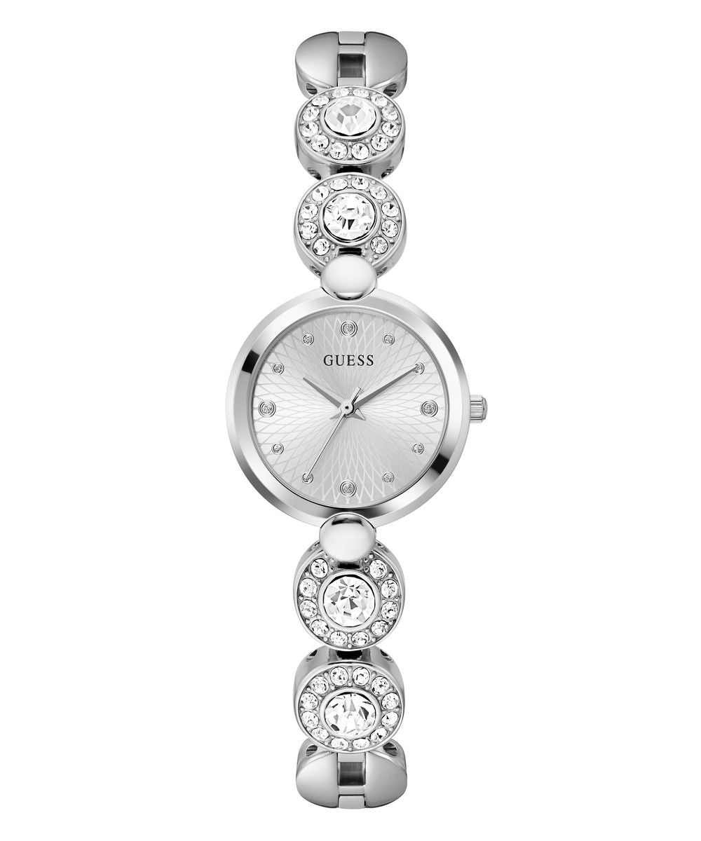 Stardom Ladies Silver Tone Analog Watch - Guess?