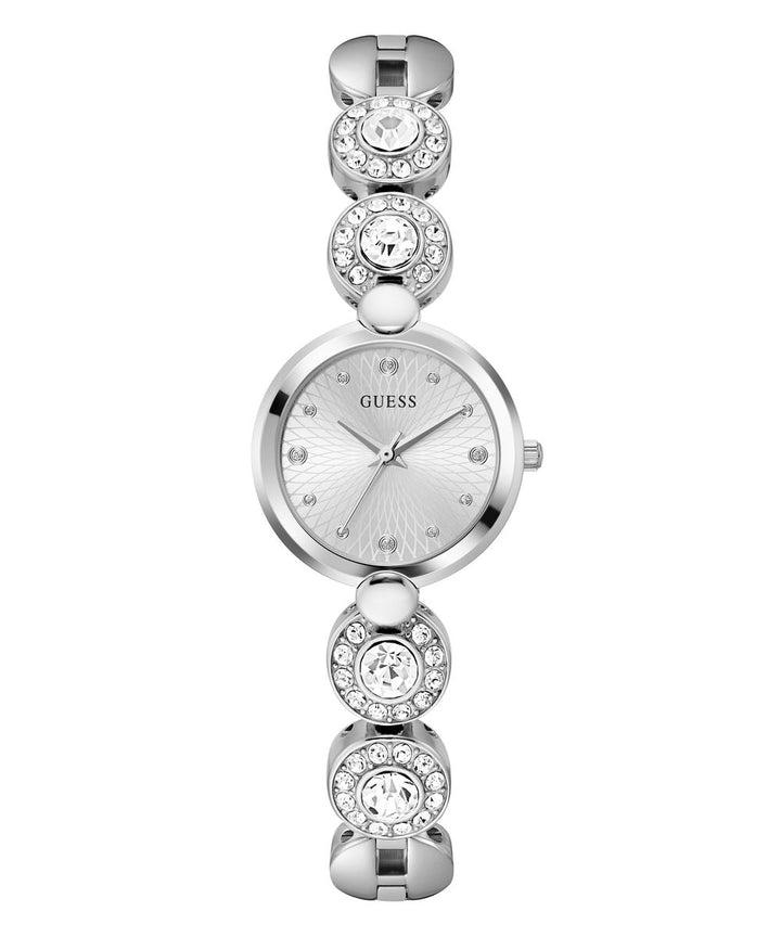 Stardom Ladies Silver Tone Analog Watch - Guess?