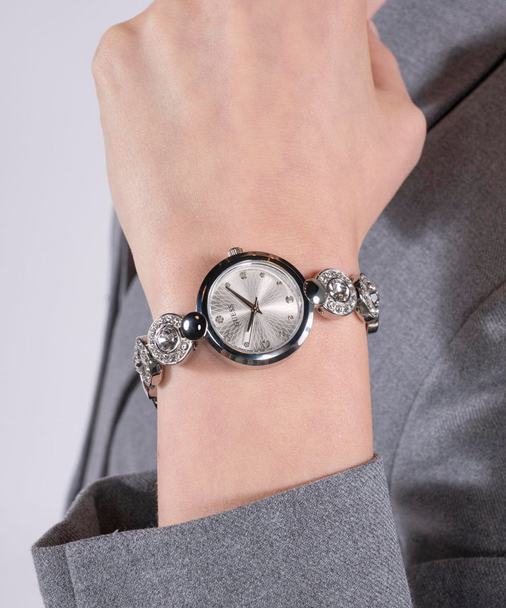 STARDOM LADIES SILVER TONE ANALOG WATCH