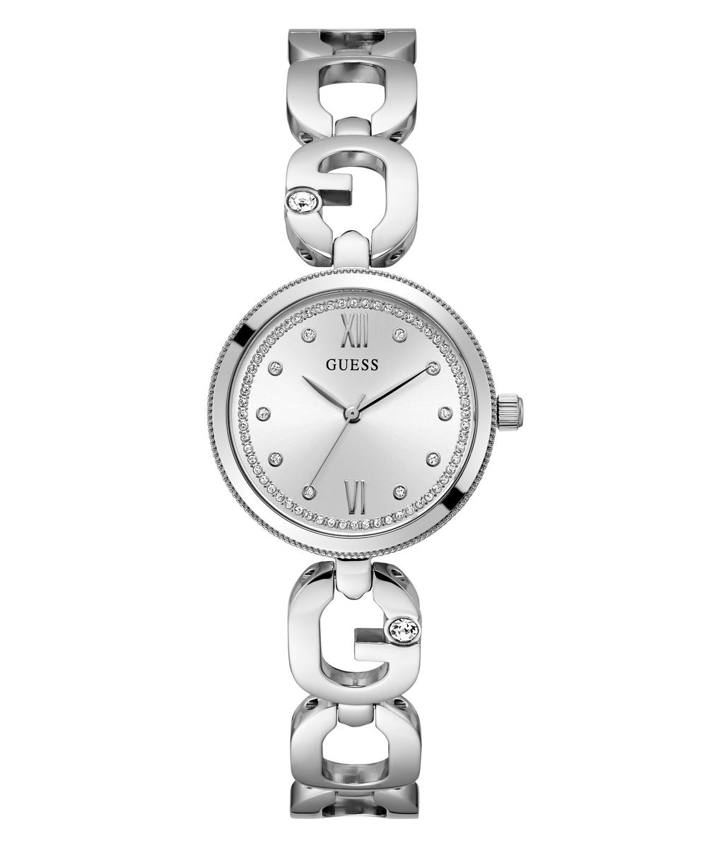 Empower Ladies Silver Tone Analog Watch - Guess?