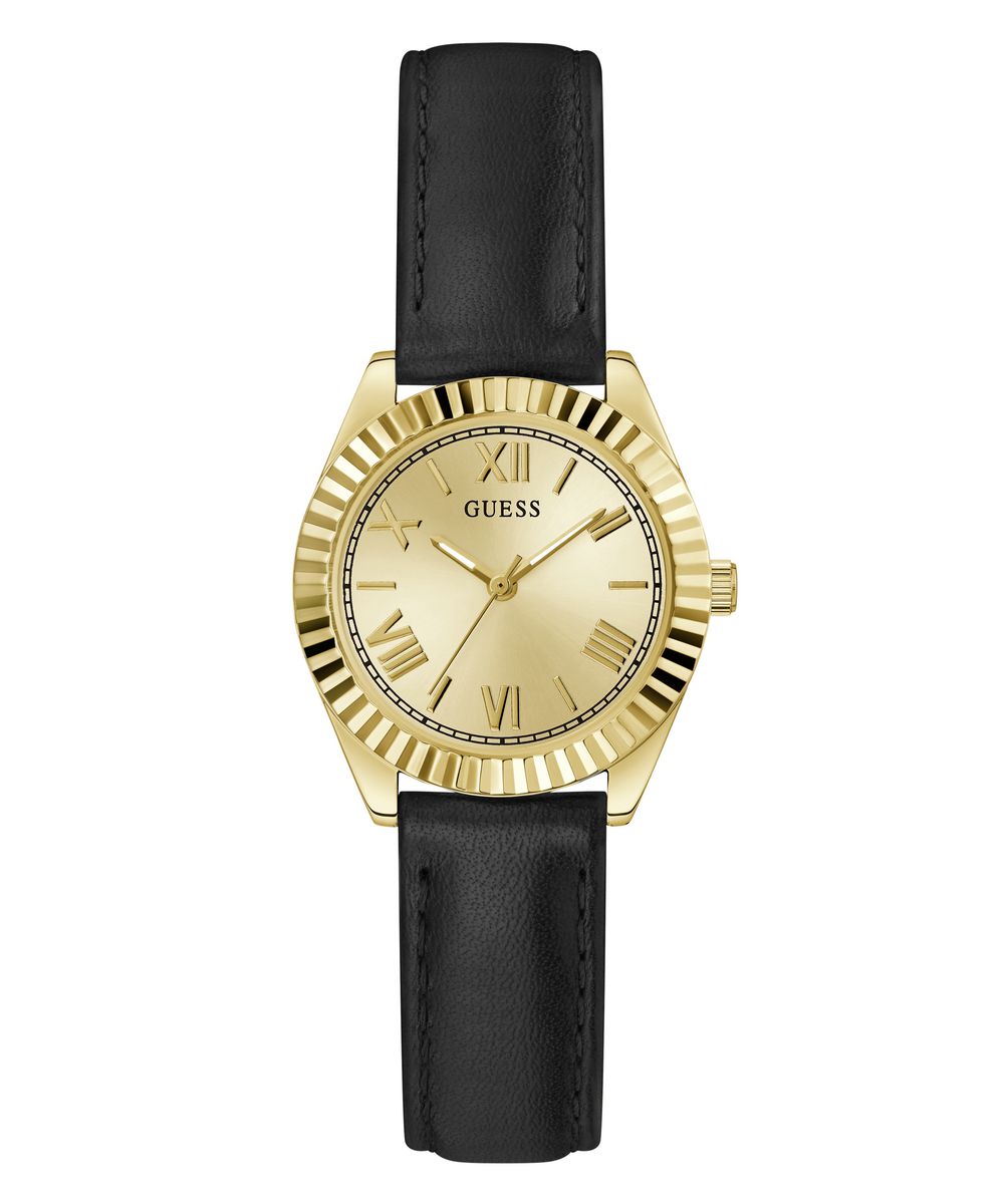 Mini Luna Ladies Black Analog Watch - Guess?