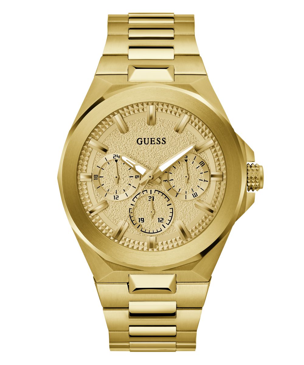 Dashboard Mens Gold Tone Analog Watch - Guess?