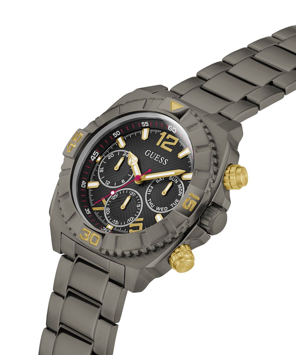 TRACTION MENS GUNMETAL ANALOG WATCH