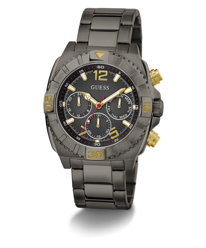 TRACTION MENS GUNMETAL ANALOG WATCH