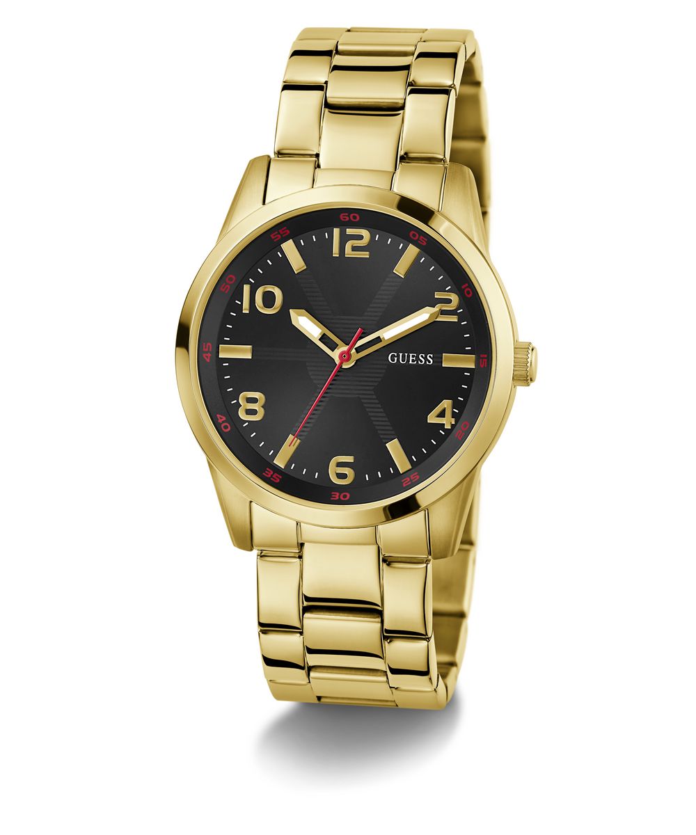 MONTE MENS GOLD TONE ANALOG WATCH