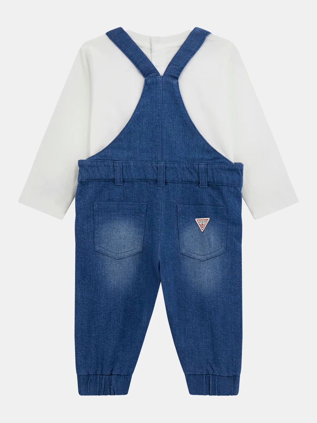 INFANT BOY - T-SHIRT AND DENIM ROMPER SET