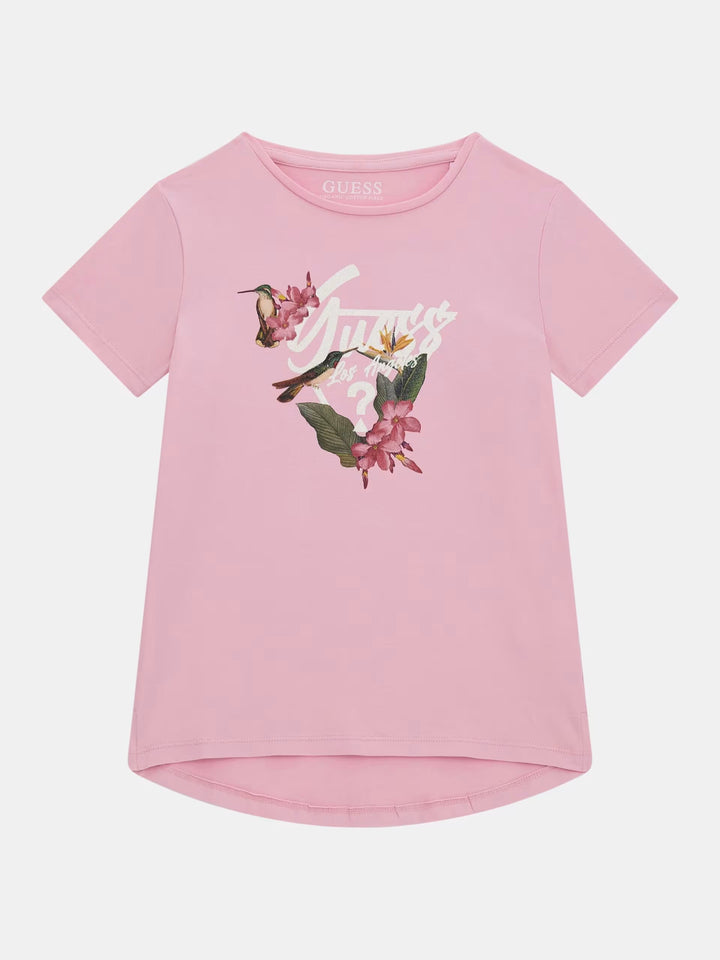 JUNIOR GIRL - TRIANGLE LOGO STRETCH T-SHIRT