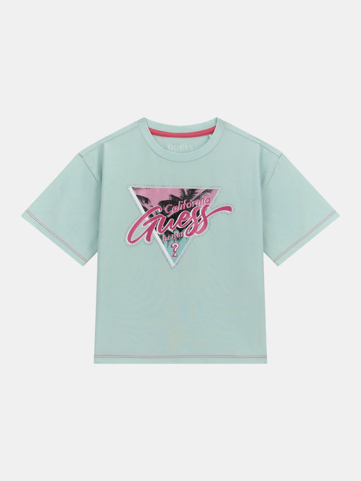 JUNIOR GIRL - FRONT LOGO STRETCH T-SHIRT