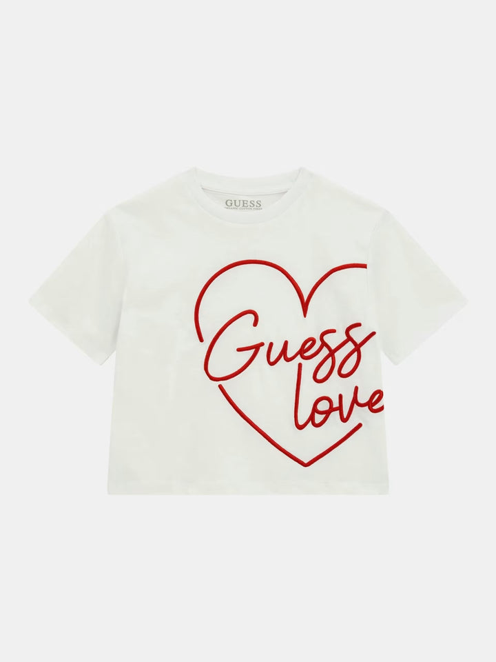 JUNIOR GIRL - Embroidery front logo t-shirt