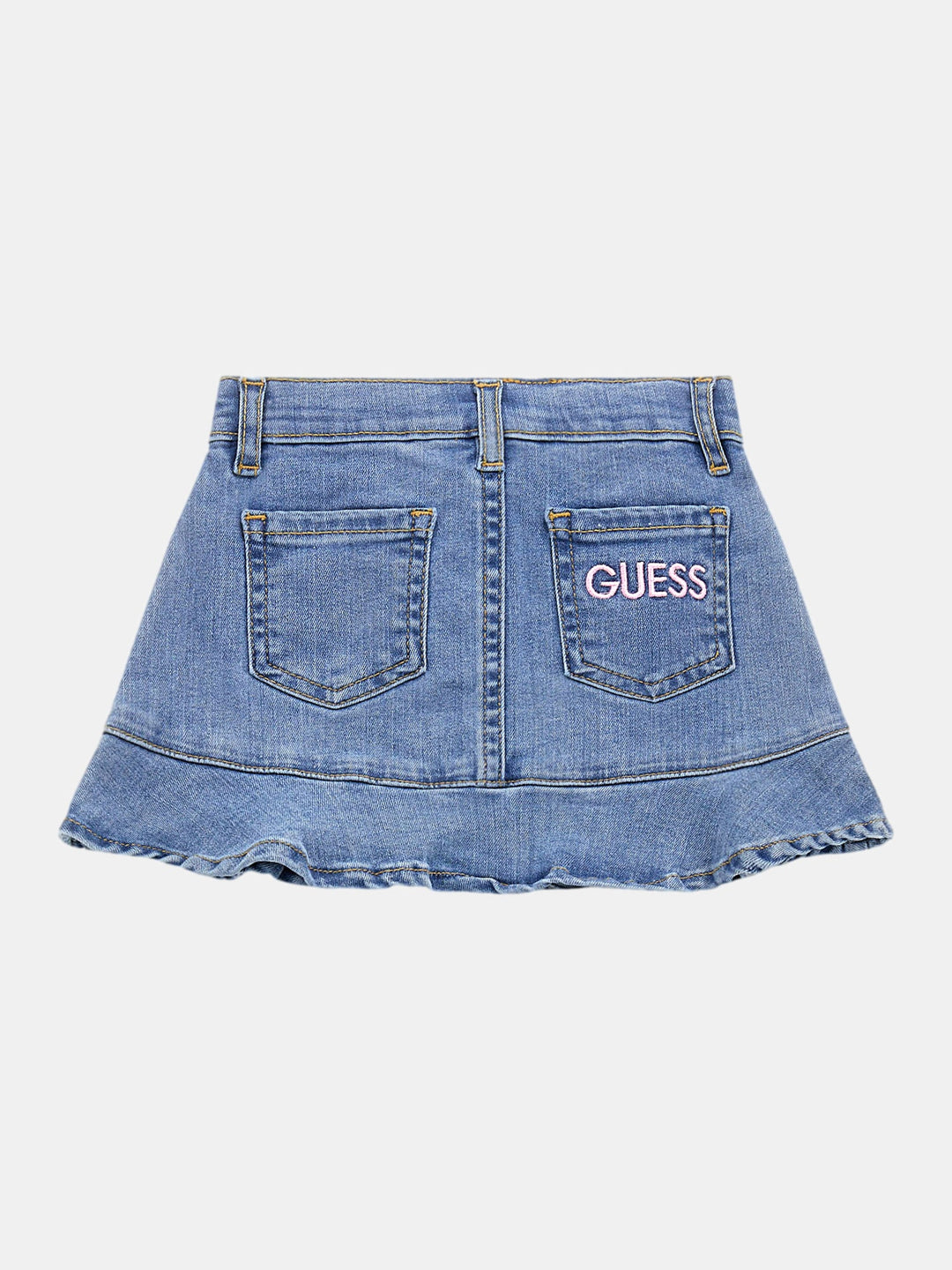 TODDLER GIRL - RUFFLED DENIM MINI SKIRT