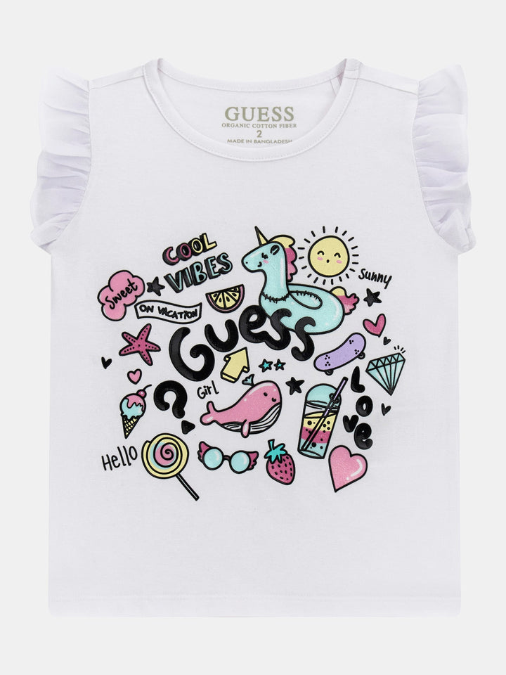 TODDLER GIRL - FRONT PRINT STRETCH T-SHIRT