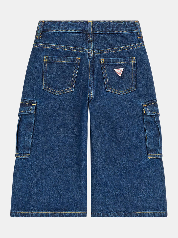 TODDLER GIRL - MID RISE CARGO DENIM PANT