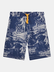 JUNIOR BOY - ALL OVER PRINT ACTIVE SHORTS