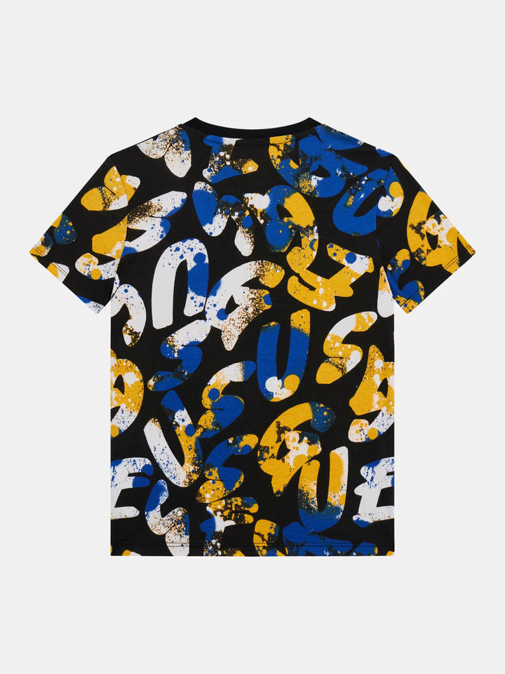 JUNIOR BOY - All over print stretch t-shirt