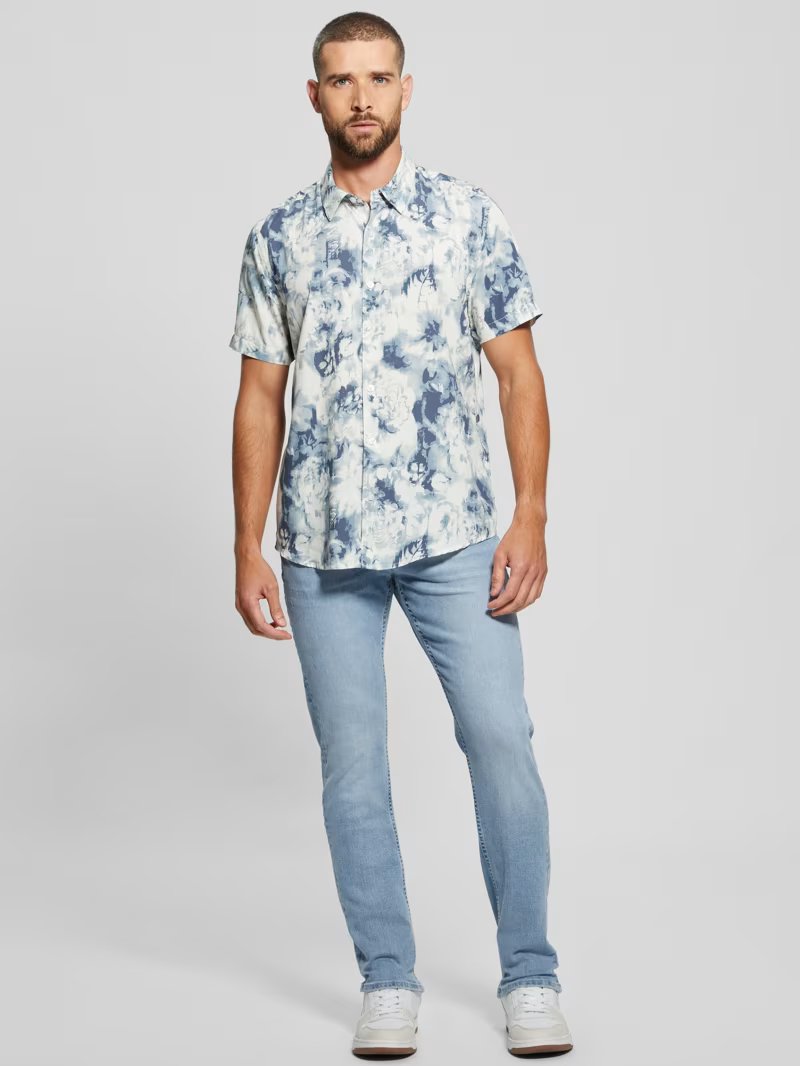 SS WAYCO SATEEN FLORAL SHIRT - GUESS?