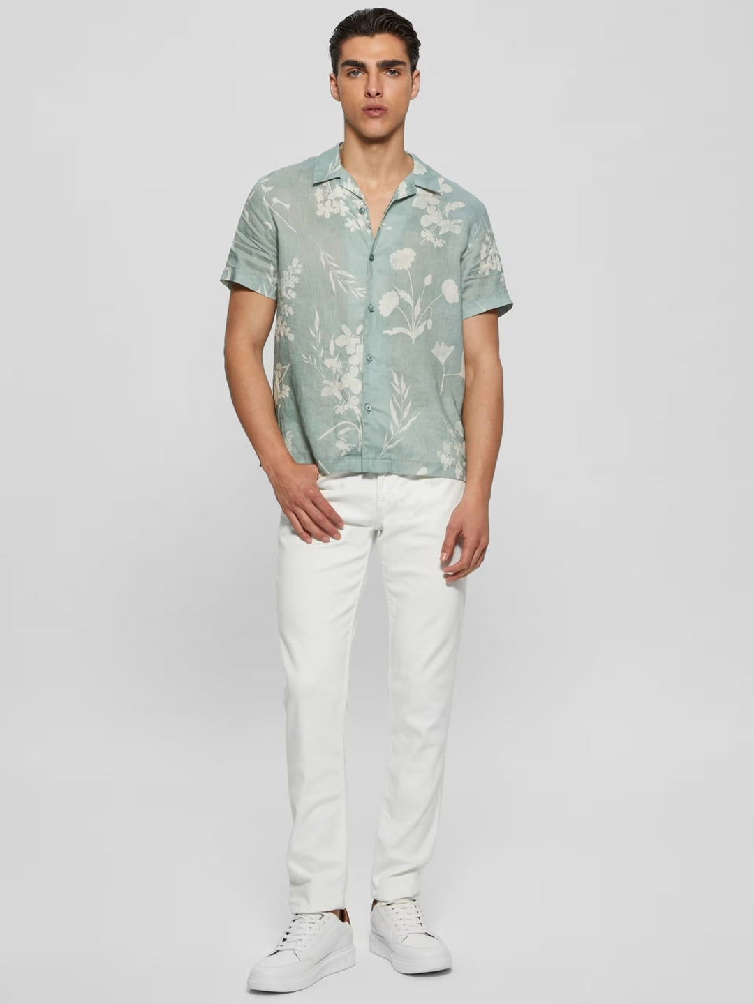 SS ISLAND LINEN CUTOUT SHIRT