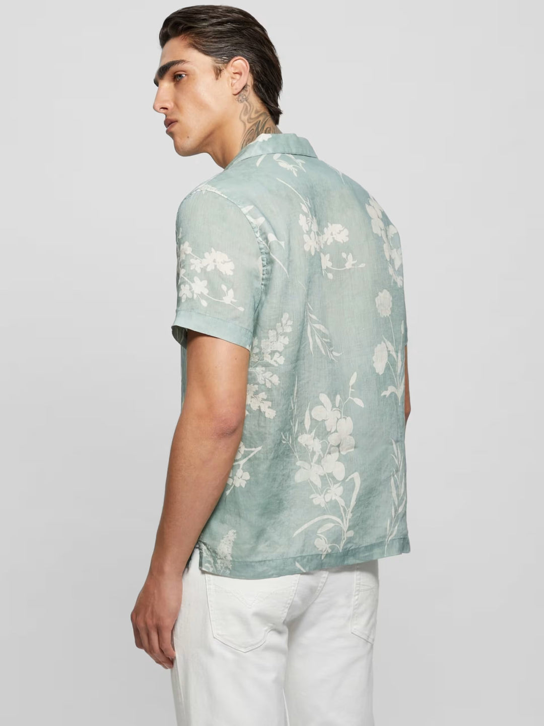 SS ISLAND LINEN CUTOUT SHIRT