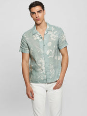 SS ISLAND LINEN CUTOUT SHIRT