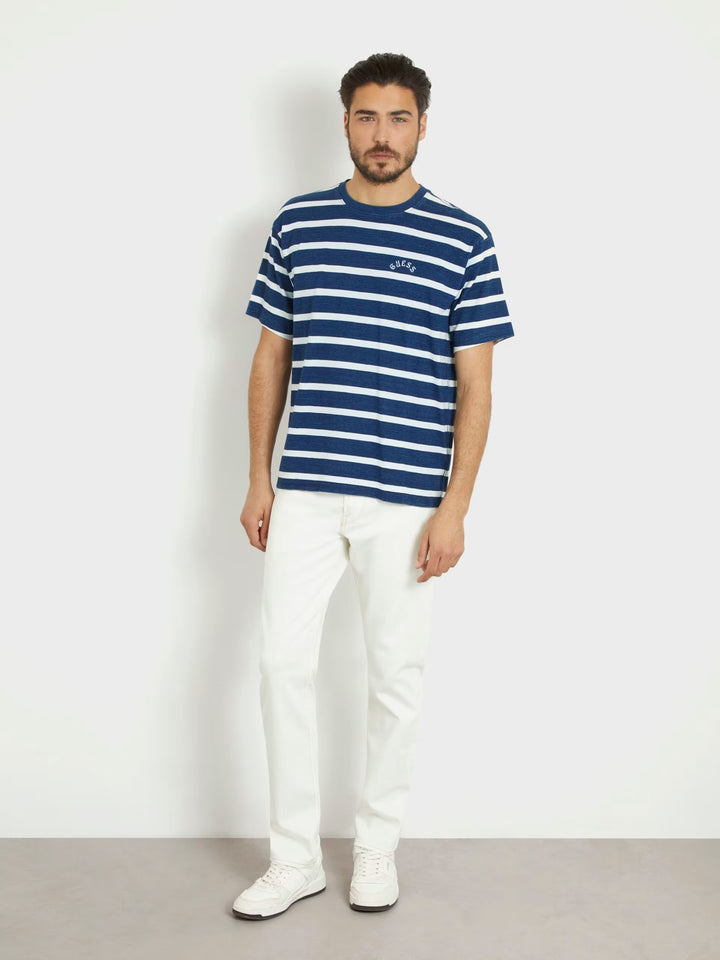 SS CN YD INDIGO STRIPED TEE