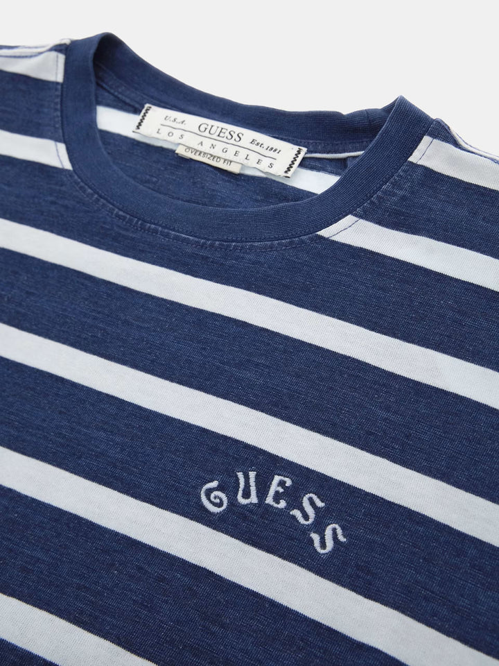 SS CN YD INDIGO STRIPED TEE