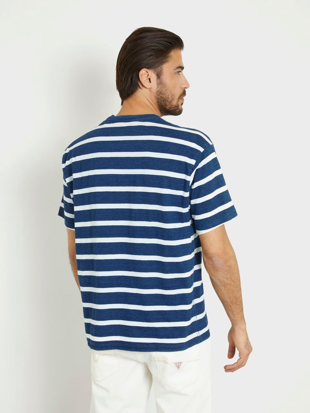 SS CN YD INDIGO STRIPED TEE